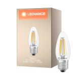 Ledvance Classic LED E27 Vela Con Filamento Clara 3.4W 470lm - 827 Luz Muy Cálida | Reemplazo 40W