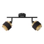 Ledvance Decor Foco Hornet Techo Foco Negro 2x2.8W - 827 Luz Muy Cálida | Incl. 2x E14