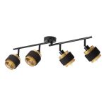 Ledvance Decor Foco Hornet Techo Foco Negro 4x2.8W - 827 Luz Muy Cálida | Incl. 4x E14