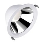 Ledvance Downlight LED Comfort High Efficiency U Aluminium Blanco 25W 3625lm 55D - 840 Blanco Frio | 215mm - Recorte 200mm