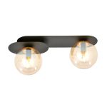 Emibig Luz de techo Plaza Acero Negro | Apta para 2x E14 - Max 10W