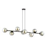 Emibig Colgante De Luz Rossi Acero Negro | Apta para 8x E14 - Max 10W