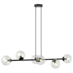 Emibig Colgante De Luz Rossi Acero Negro | Apta para 6x E14 - Max 10W
