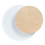 Emibig Luz De Pared Círculo Acero Blanco | Apta para 1x G9 - Max 8W