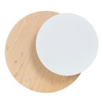 Emibig Luz De Pared Círculo Acero Blanco | Apta para 1x G9 - Max 8W