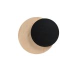 Emibig Luz De Pared Círculo Acero Negro | Apta para 1x G9 - Max 8W