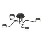 Emibig Luz de techo Kurage Acero Negro | Apta para 4x GX53 - Max 12W