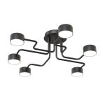 Emibig Luz de techo Kurage Acero Negro | Apta para 6x GX53 - Max 12W