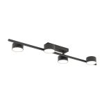 Emibig Luz de techo Bet Acero Negro | Apta para 4x GX53 - Max 12W
