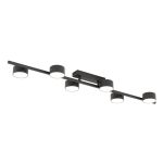 Emibig Luz de techo Bet Acero Negro | Apta para 6x GX53 - Max 12W
