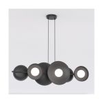 Emibig Colgante De Luz Volum Acero Negro | Apta para 6x G9 - Max 8W