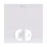 Emibig Colgante De Luz Elementi Acero Blanco | Apta para 4x G9 - Max 8W