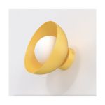 Emibig Luz De Pared Bibi Acero Naranja | Apta para 1x G9 - Max 8W