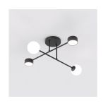 Emibig Luz de techo Holon Acero Negro | Apta para 2x G9 - Max 8W, 2x GX53 - Max 12W