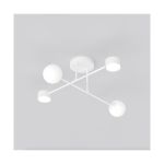Emibig Luz de techo Holon Acero Blanco | Apta para 2x G9 - Max 8W, 2x GX53 - Max 12W