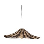 Good&Mojo Colgante De Luz Cuzco Jute Negro/Natural | Apta para 1x E27 
