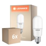Multipack 6x Osram LED Superstar E27 Linear Mate 11W 1050lm - 940 Blanco Frio | Mejor Reproducción De Color - Regulable - Reemplazo 75W