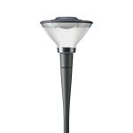 Philips Lamparas LED para calles Linterna City Charm Cono BDS491 Gris 60W 7644lm 360D - 740 Blanco Frio | IP66 - Simétrico 