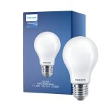 Philips MASTER Value LED Bulbo E27 Pera Mate 11.2W 1521lm - 927 Luz muy Cálida | Mejor reproducción de color - Regulable - Reemplazo 100W