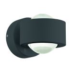 Eglo Luz De Pared Ono 2 Aluminium Antracita Up & Down 2.5W 250lm - 830 Luz Cálida | IP20 