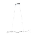 Eglo Colgante De Luz Lasana 2 Acero Aluminium Cromo Blanco 35W 5300lm - 830 Luz Cálida | IP20