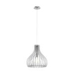 Eglo Colgante De Luz Tindori Acero Níquel Satinado | IP20 - Apta para 1x E27 