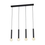 Eglo Colgante De Luz Corteva Acero Negro | IP20 - Apta para 4x E27 
