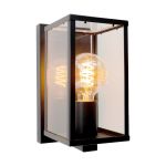 Eglo Luz De Pared Budrone Acero Negro | IP44 - Apta para 1x E27
