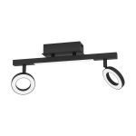 Eglo Luz de techo Cardillio 2 Aluminium Acero Negro 3.2W 400lm - 830 Luz Cálida | IP20 