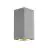 SLV Big Theo Up/Down Luz De Pared Aluminium Gris | IP44 - Al Aire Libre - Apta para 2x GU10 Max. 75W - Regulable