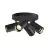 Asto Tube Techo Foco Aluminium Negro | 4x GU10 Max. 10W - Regulable