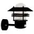 Nordlux Blokhus Up Luz De Pared Sensor Negro | Apta para 1x E27