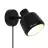 Nordlux Louella Luz De Pared Negro | Apta para E14