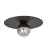 Emibig Luz de techo Solar Acero Negro | Apta para 1x E14 - Max 10W