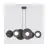 Emibig Colgante De Luz Volum Acero Negro | Apta para 6x G9 - Max 8W