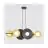 Emibig Colgante De Luz Volum Acero Negro | Apta para 6x G9 - Max 8W