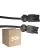 Multipack 50x Noxion GST - Compatible Cable de extensión Negro - Macho + Hembra - 1,5m - 3 pole 1,5mm2