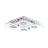 Eglo Luz de techo Cabo Acero Inoxidable Cromo 4x2.8W 4x250lm - 830 Luz Cálida | IP20 - Incl. 4x GU10