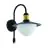 Eglo Luz De Pared Sirmione Acero Negro | IP44 - Apta para 1x E27 - Sensor De Movimiento