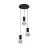 Eglo Colgante De Luz Pozueta Acero Negro | IP20 - Apta para 3x E27 
