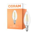 Osram Classic LED E14 Vela con Filamento Clara 4W 470lm - 827 Luz muy Cálida | 3 Step Dim - Reemplazo 40W