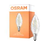 Osram Classic LED E14 Retorcida candle Con Filamento Clara 2.5W 250lm - 827 Luz Muy Cálida | Reemplazo 25W