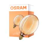 Osram Vintage 1906 LED E27 Globe Con Filamento Oro 183mm 4W 220lm - 818 Luz Muy Cálida | Regulable - Reemplazo 22W