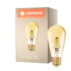 Ledvance Vintage 1906 LED E27 Pera Oro 4W 410lm - 824 Luz muy Cálida | Reemplazo 35W