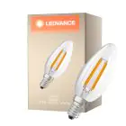 Ledvance Classic LED E14 Vela Con Filamento Clara 2.9W 470lm - 827 Luz Muy Cálida | Regulable - Reemplazo 40W