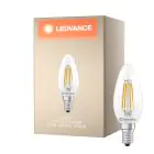 Ledvance Classic LED E14 Vela Con Filamento Clara 2.5W 470lm - 827 Luz Muy Cálida | Regulable - Reemplazo 40W