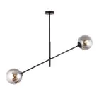 Emibig Colgante De Luz Lineal Acero Negro | Apta para 2x E14 - Max 10W