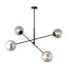 Emibig Colgante De Luz Lineal Acero Negro | Apta para 4x E14 - Max 10W