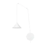 Emibig Colgante De Luz Abramo Acero Blanco | Apta para 1x E27 - Max 15W