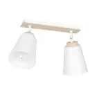 Emibig Luz de techo Atlas Acero Blanco | Apta para 2x E27 - Max 15W